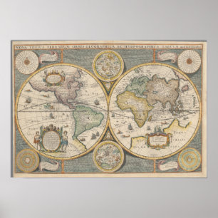 Poster Nova Totius Terrarum Orbis Géographia