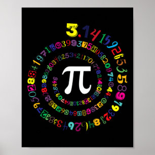 Poster Novelle Spirale Pi Pour Les Enfants Enseignants Pi