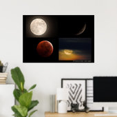 Poster Novembre 2022 Lunar Eclipse (Bureau à domicile)