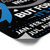 Poster Novembre Est Le Mois De Sensibilisation Au Diabète (Coin)