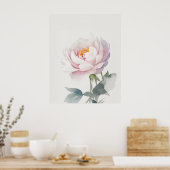 Poster Novembre Peony Flower (Cuisine)