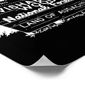 Poster Now Entering I Wishabish Woods National Forest Lan (Coin)