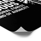 Poster Now Entering I Wishabish Woods National Forest Lan (Coin)