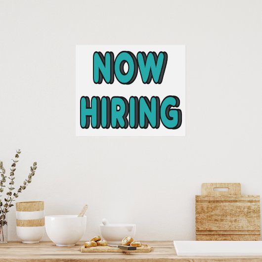 Poster Now Hiring (Cuisine)