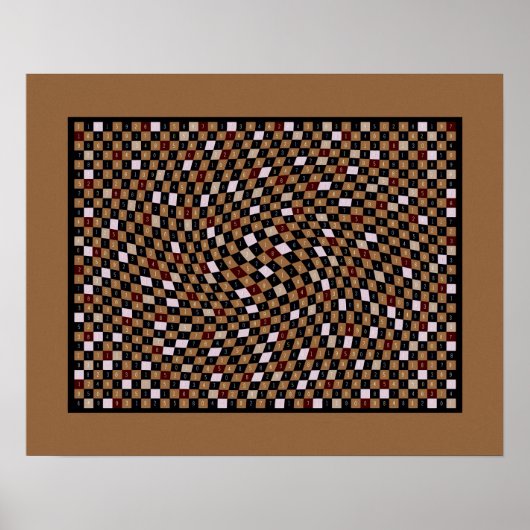 Poster Noyer 1200 Pièces de pi (Devant)