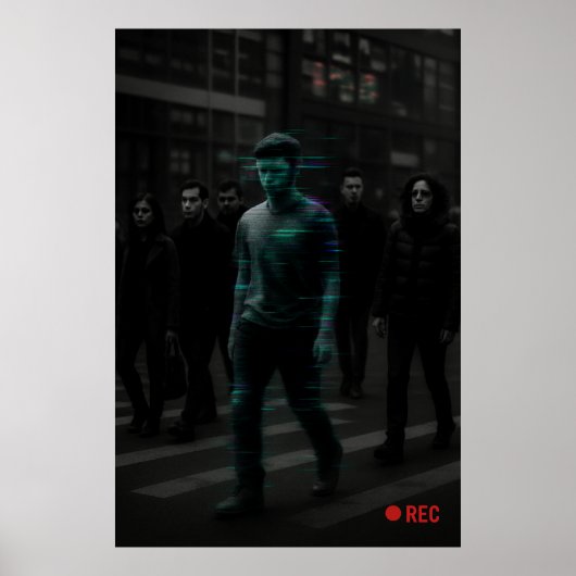 Poster NPC Hunt - Cible Glitch Capturé (Devant)