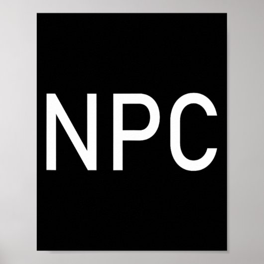 Poster Npc Jouant Halloween Fun Larp Rpg Rôle (Devant)