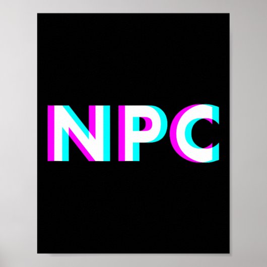 Poster Npc Meme - Non Player Character 2  (Devant)