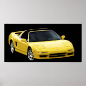 POSTER NSX JAUNE MELLOW (Devant)