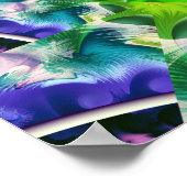 Poster Nuage Arc-en-Ciel Abstrait (Coin)