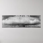 Poster Nuage de champignon d'une explosion atomique (Devant)