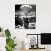 Poster NUAGE DE CHAMPIGNON sur HIROSHIMA 1945 (Bureau à domicile)