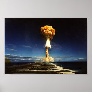 Poster Nuage de champignons