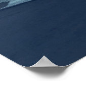 Poster Nuage de méduse au-dessus de la plage de l'océan (Coin)