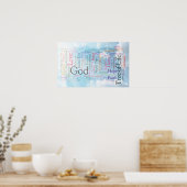 Poster Nuage de mots célestes (Cuisine)