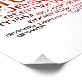 Poster Nuage de mots chrétiens (Coin)