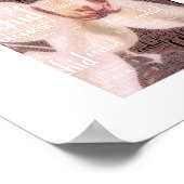 Poster Nuage de mots de fleur d'orchidée (Coin)