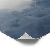 Poster Nuage De Tempête Nuages Céleste Blanc Dans Le Ciel (Coin)