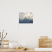 Poster Nuage De Tempête Nuages Céleste Blanc Dans Le Ciel (Cuisine)