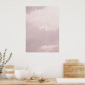 Poster nuage esthétique ciel pastel étoile lumière croiss (Cuisine)
