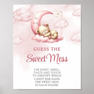 Poster Nuage neuf ours en peluche Guess The Sweet Mess je