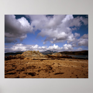 Poster Nuage passant au-dessus de Blabheinn Isle of Skye