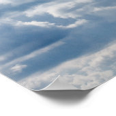 Poster nuages-388922 BEAU SKI NATURE BLEUE BLANC CLOU (Coin)