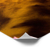 Poster Nuages ageux - Or (Coin)
