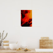 Poster Nuages ageux - Orange (Cuisine)