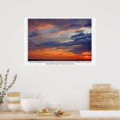 Poster Nuages Ajouter de la couleur à mon coucher de sole (Cuisine)