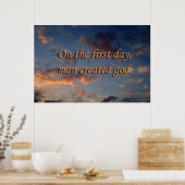 Poster nuages athées (Cuisine)