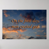 Poster nuages athées (Devant)