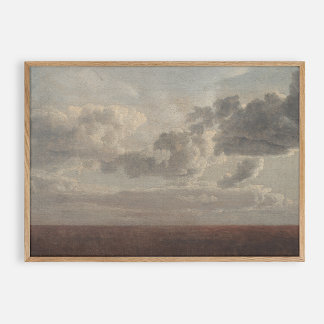 Poster Nuages au-dessus de la mer, vintage