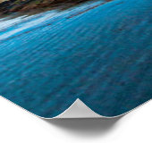 Poster Nuages au-dessus d'un phare près d'Ushuaia, Argent (Coin)