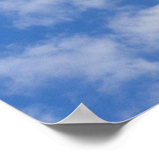 Poster Nuages blancs. (Coin)