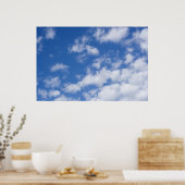Poster Nuages blancs. (Cuisine)