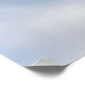 Poster Nuages blancs et ciel bleu (Coin)