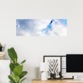 Poster Nuages blancs et ciel bleu (Bureau à domicile)