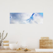 Poster Nuages blancs et ciel bleu (Cuisine)