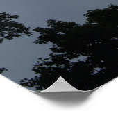 Poster Nuages blancs floffés Ciel bleu (Coin)