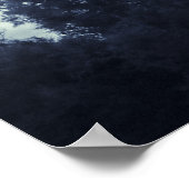 Poster Nuages bleus, ciel et arbres (Coin)