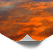 Poster Nuages Blue Orange Mackeral Serpent (Coin)