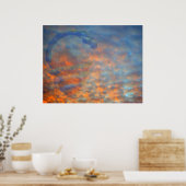 Poster Nuages Blue Orange Mackeral Serpent (Cuisine)