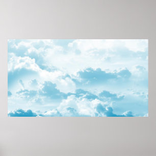 Poster Nuages ciel cartographier images vectorielles