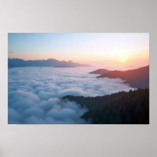 Poster Nuages Ciel Nature Extérieur Paysage Calme Paisibl