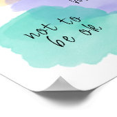 Poster Nuages colorés Motivational School (Coin)