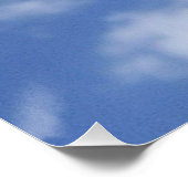 Poster nuages dans un ciel bleu (Coin)