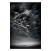 Poster Nuages de bulles devant une tornade (Devant)