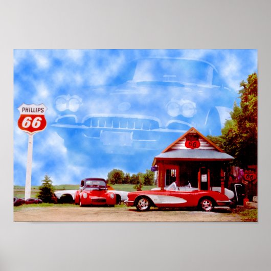 Poster Nuages de corvette (Devant)