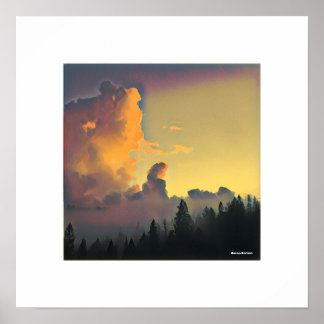 Poster Nuages de coucher de soleil